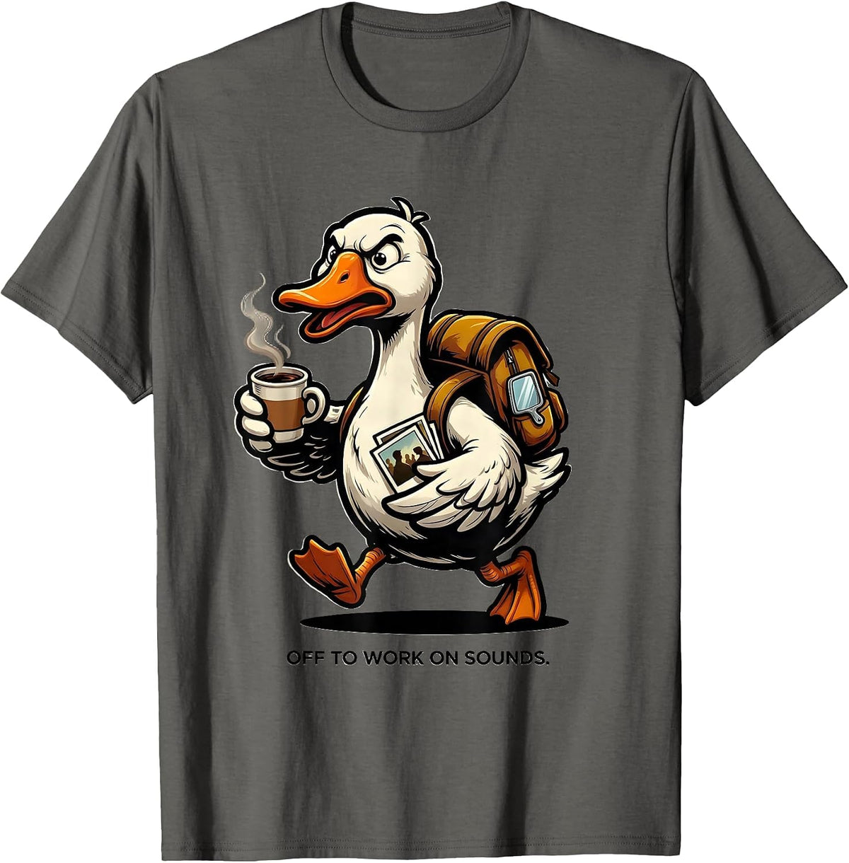 Men's Off To Work On Sounds Funny Goose ABA Therapist T-Shirt - Asphalt Grey