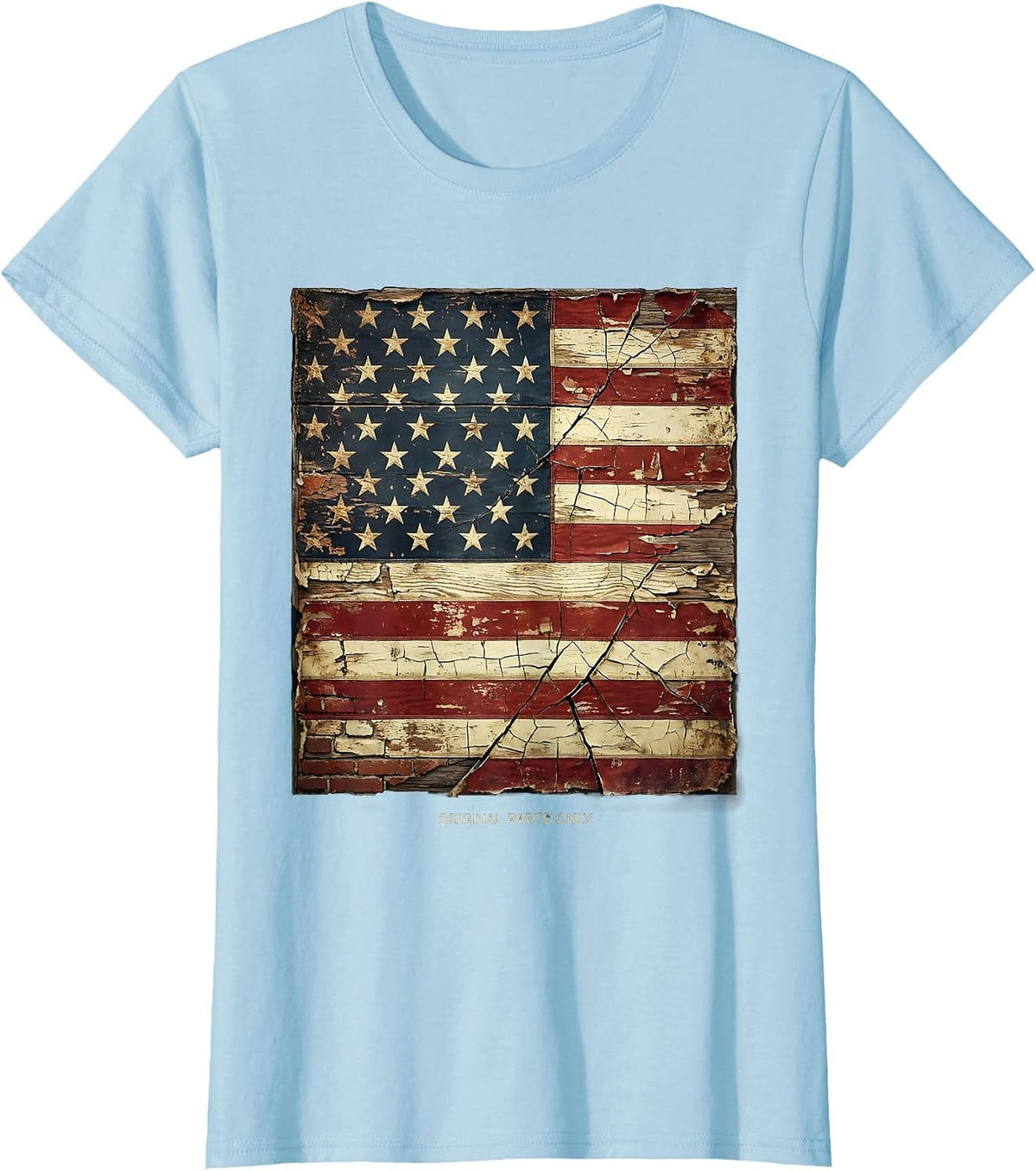 Built Different Original Parts Only Graphic Design T-Shirt - Baby Blue