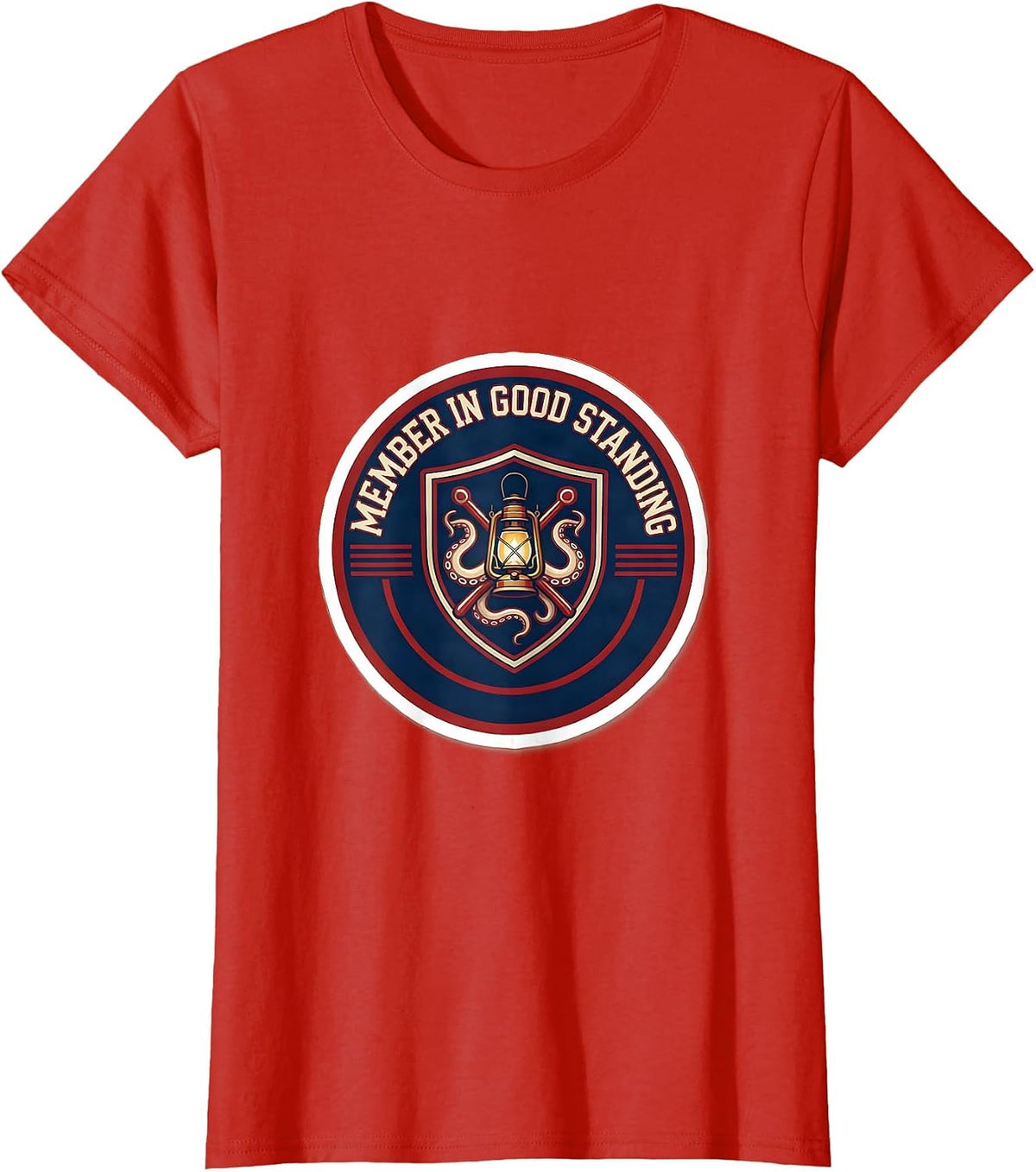 Member in Good Standing Funny Cthulhu Lovecraft Fan Gift T-Shirt - Red