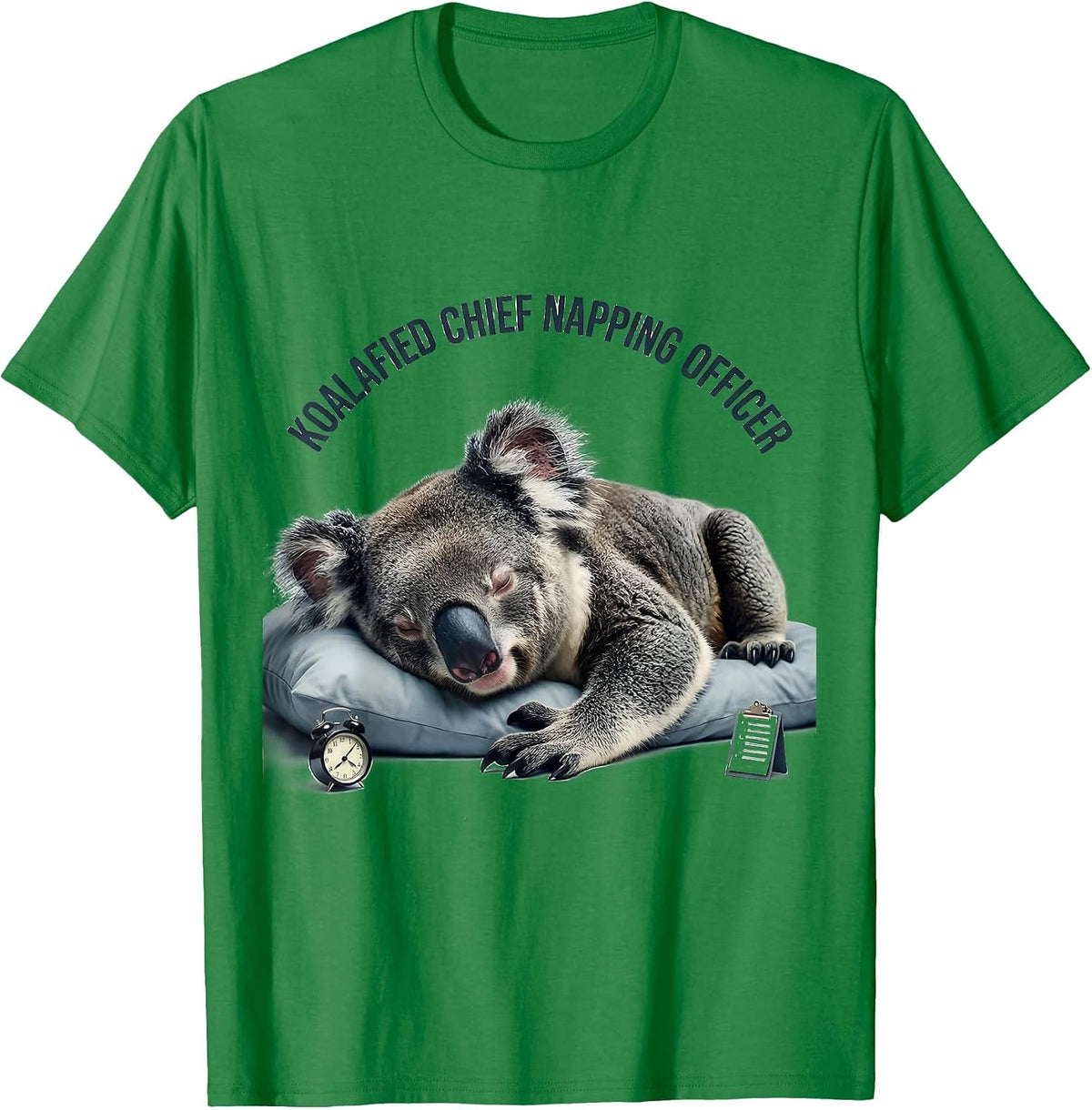 Men's Koalafied Chief Napping Officer Funny Koala Lover Gift T-Shirt - Kelly Green