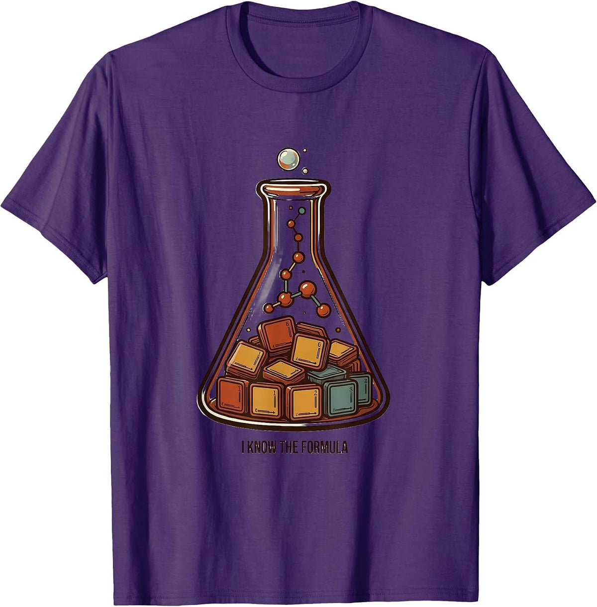 I Know The Formula Funny Chemistry Teacher Science Student T-Shirt - Purple
