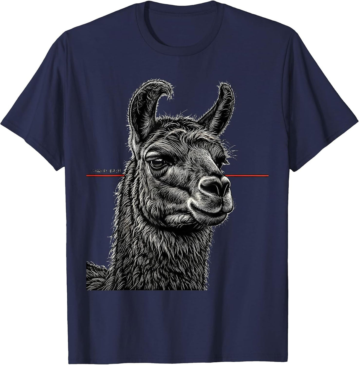 Llama Be Honest Funny Llama Humor Alpaca Squad T-Shirt - Navy Blue