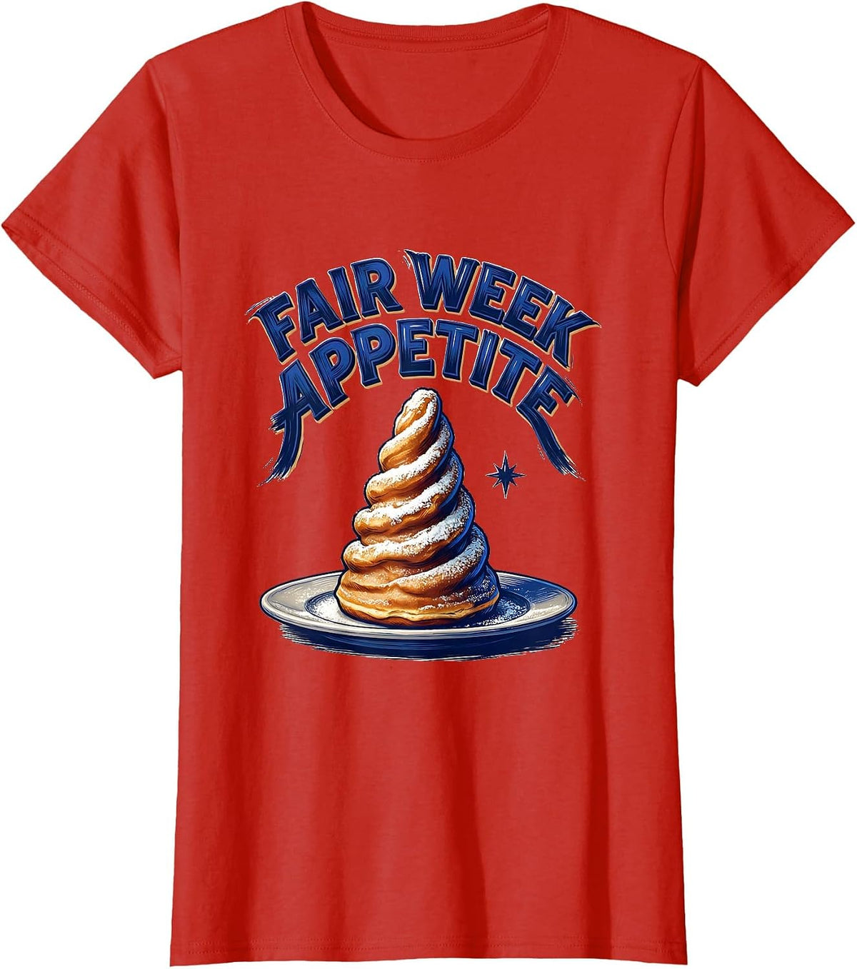 Women's Fair Week Appetite Vintage State Fair Squad Carnival T-Shirt - Red