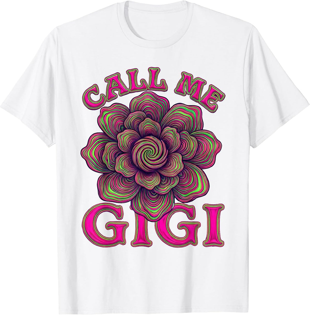 Men's Call Me Gigi Grandma Pride Design T-Shirt - White