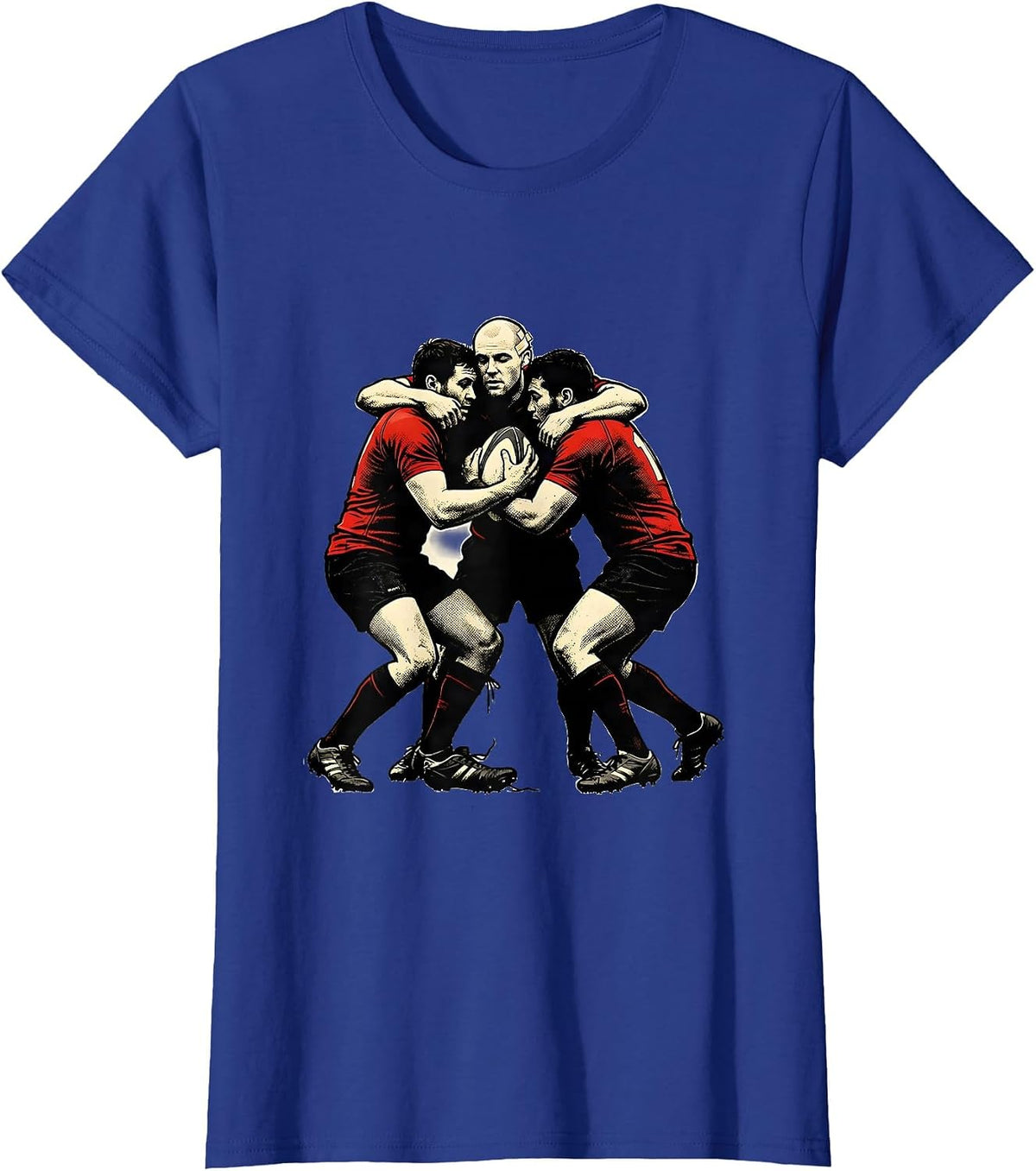 Women's Rugby Maul Sign Painter Showcard Funny Player Gift T-Shirt - Royal Blue