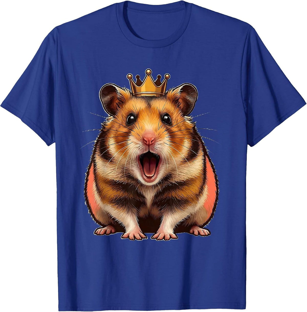 Hamster Yawning Cute Meme Pet Lover Gift T-Shirt - Royal Blue