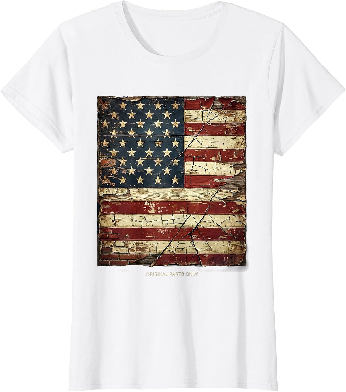 Built Different Original Parts Only Graphic Design T-Shirt - White
