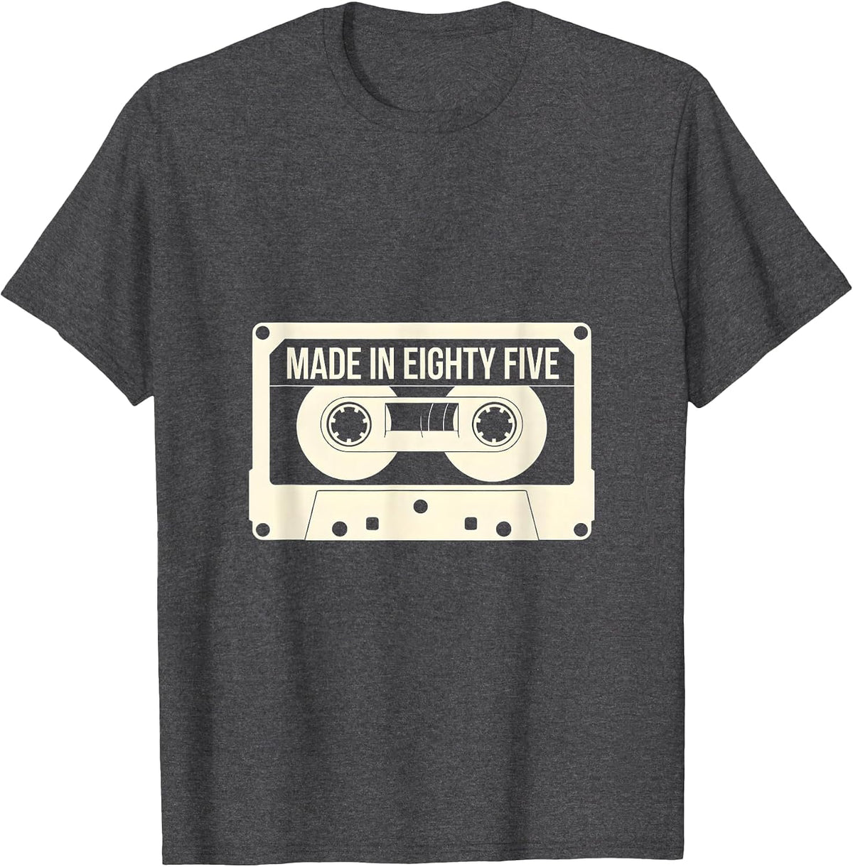 Vintage 1985 Made In Eighty Five Retro Design T-Shirt - Dark Heather Grey
