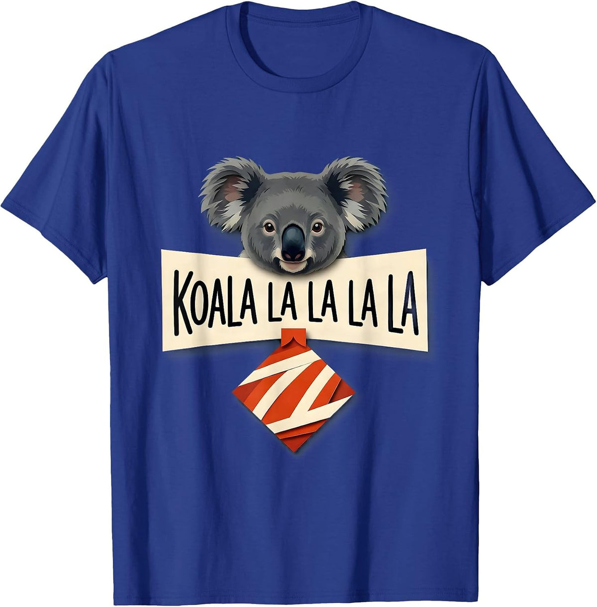 Men's Koala La La La La Funny Australian Animal Christmas Pun T-Shirt - Royal Blue