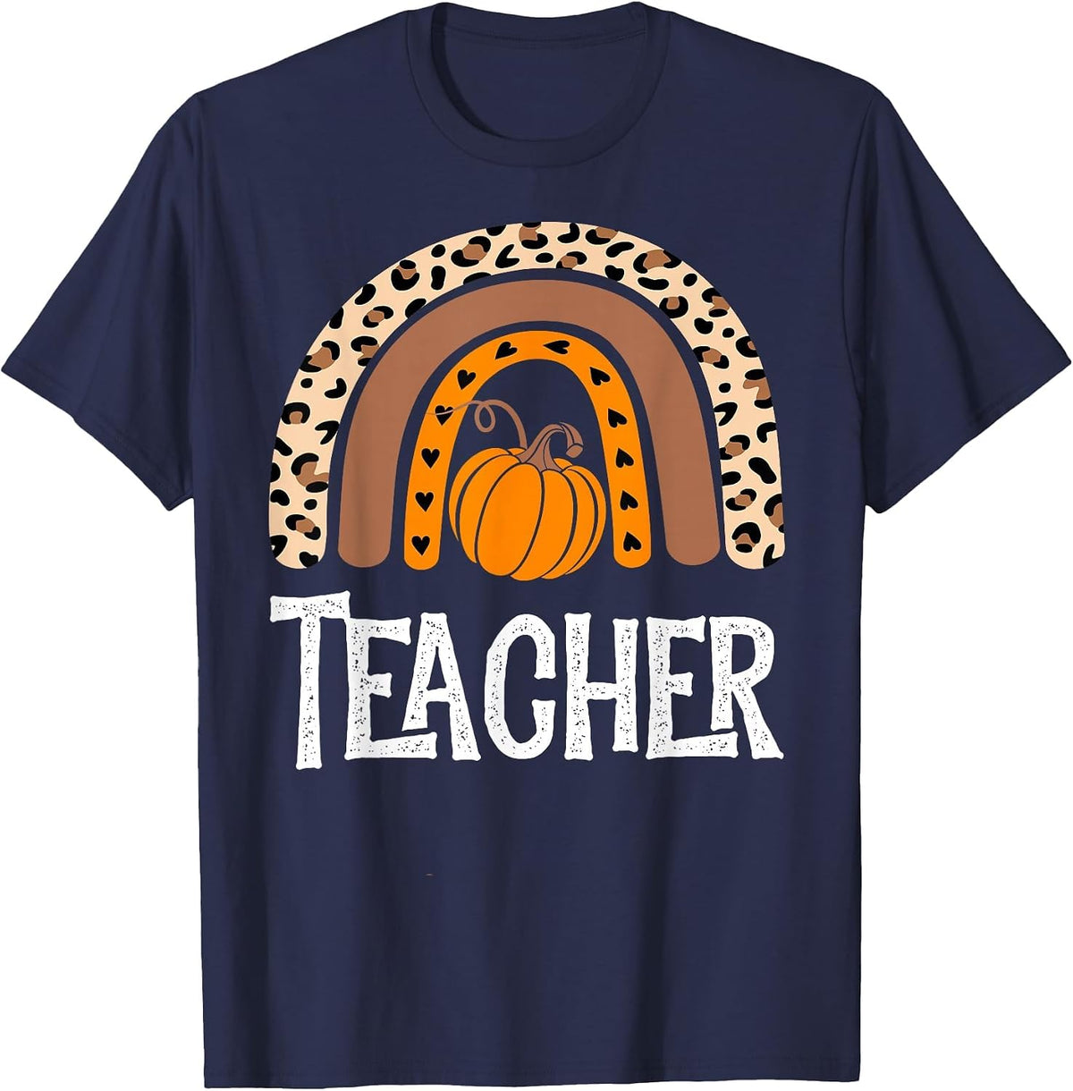 Thanksgiving Party School Matching EL Teacher Squad Fall T-Shirt - Navy Blue
