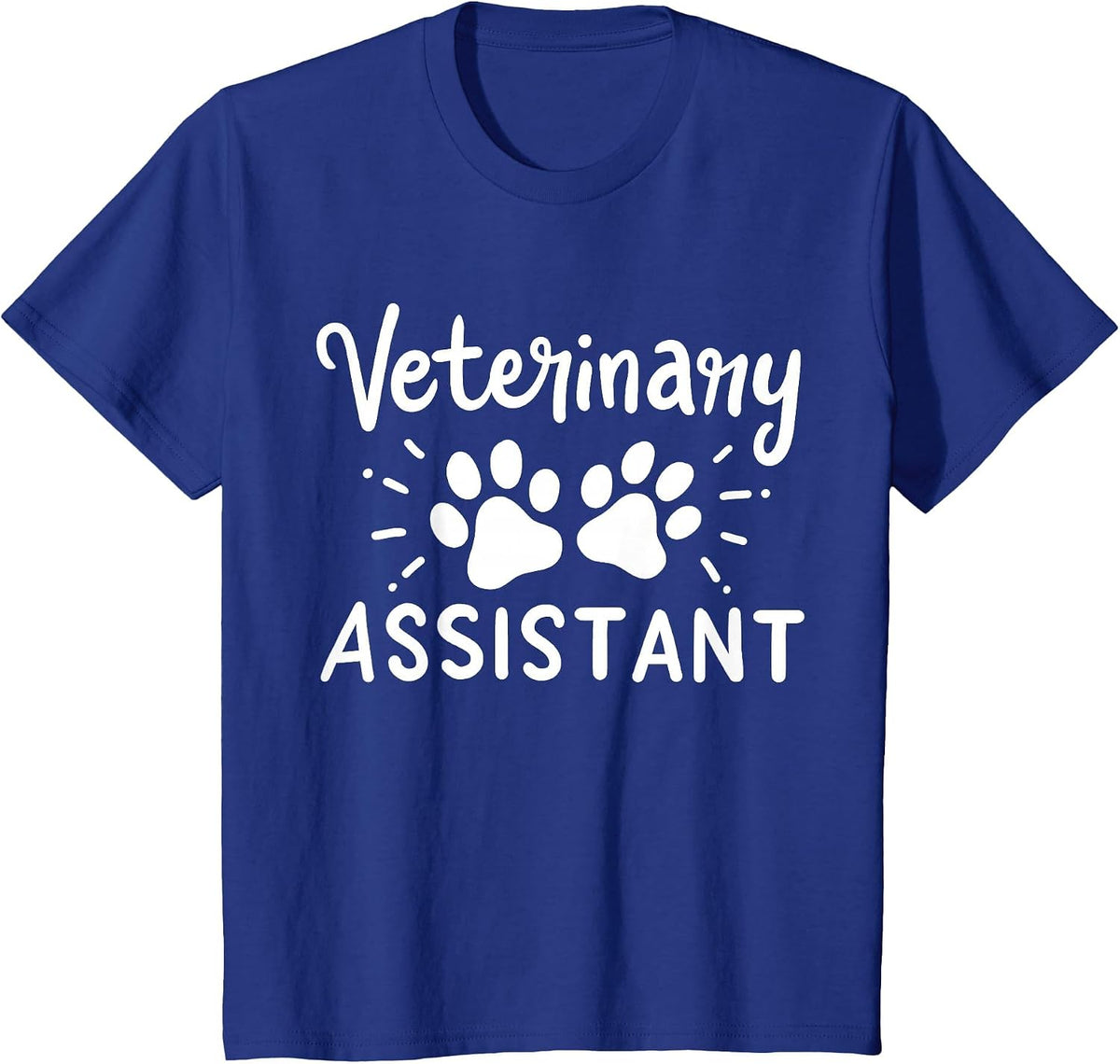 Veterinary Assistant Veterinarian T-Shirt - Royal Blue