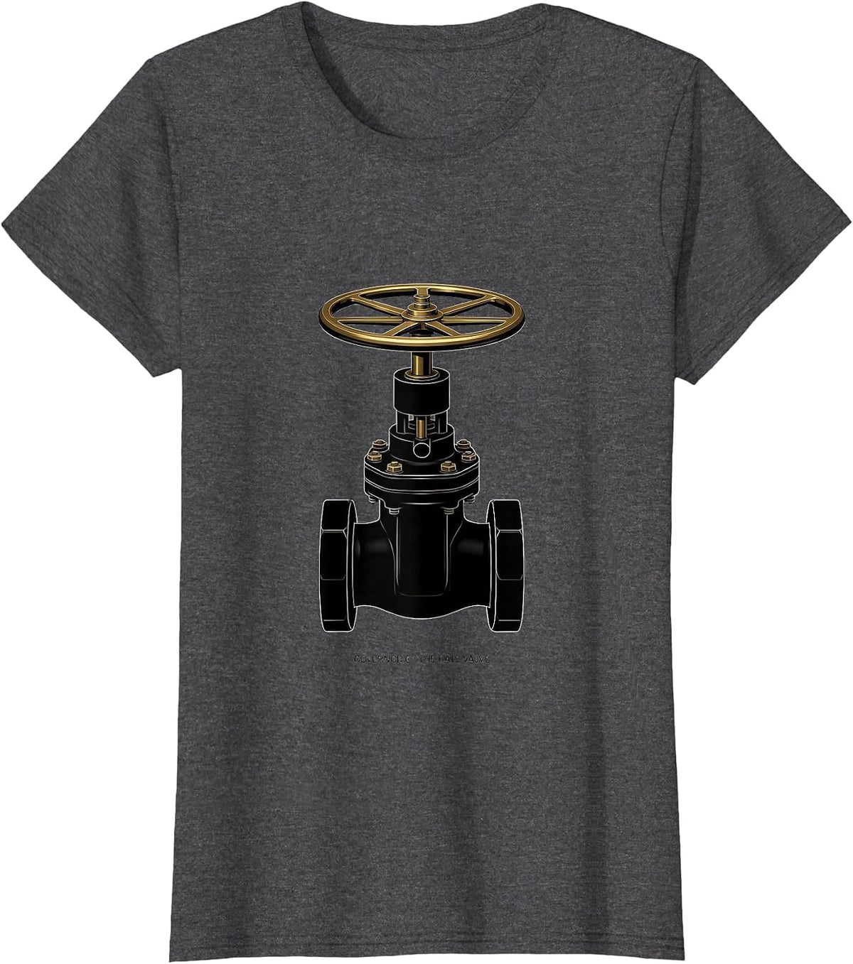 Women's Governor Of The Gate Valve Funny Plumber Pipefitter Gift T-Shirt - Dark Heather Grey