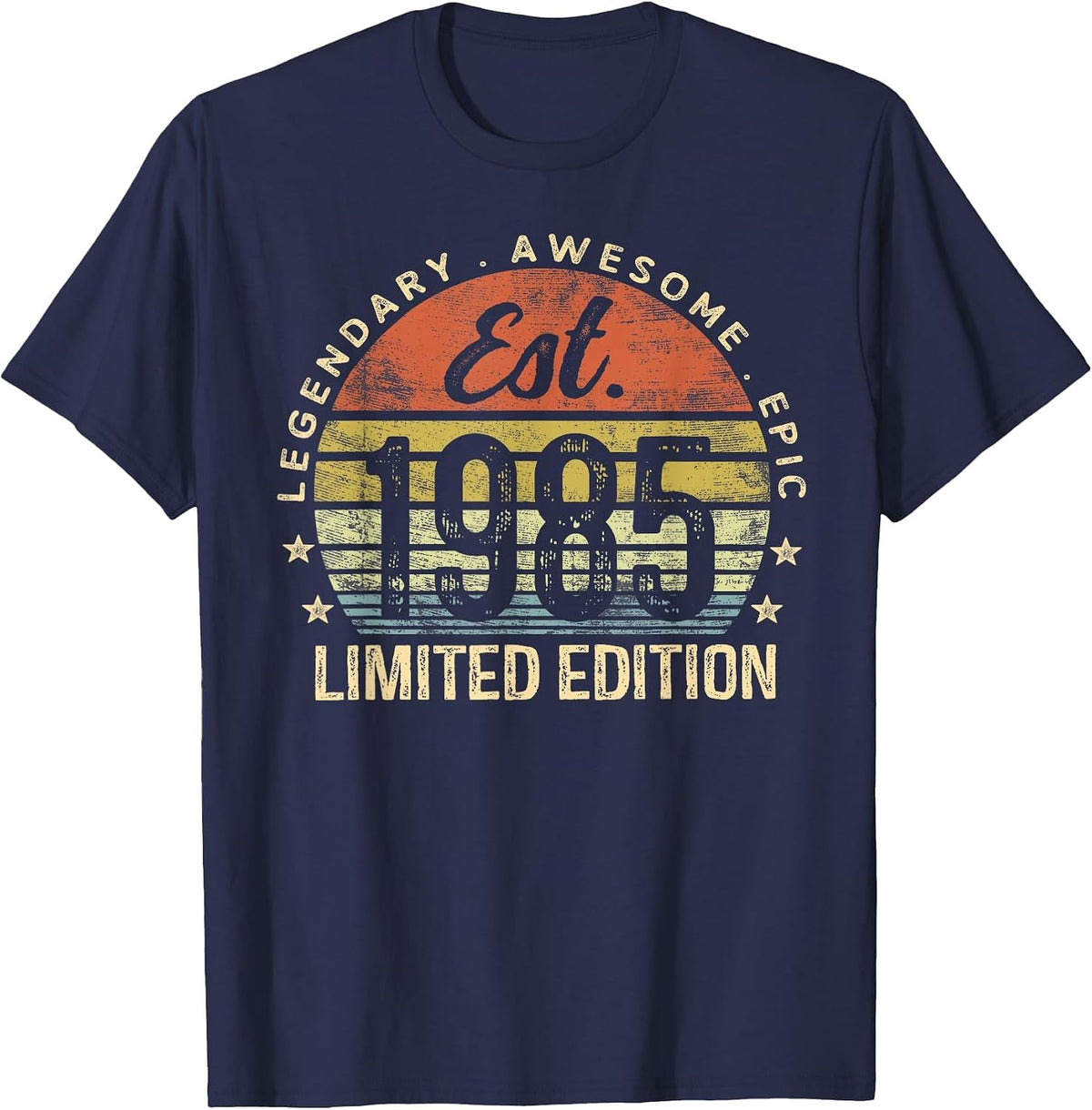 Est 1985 Limited Edition 41st Birthday Vintage 41 Year Old T-Shirt - Navy Blue