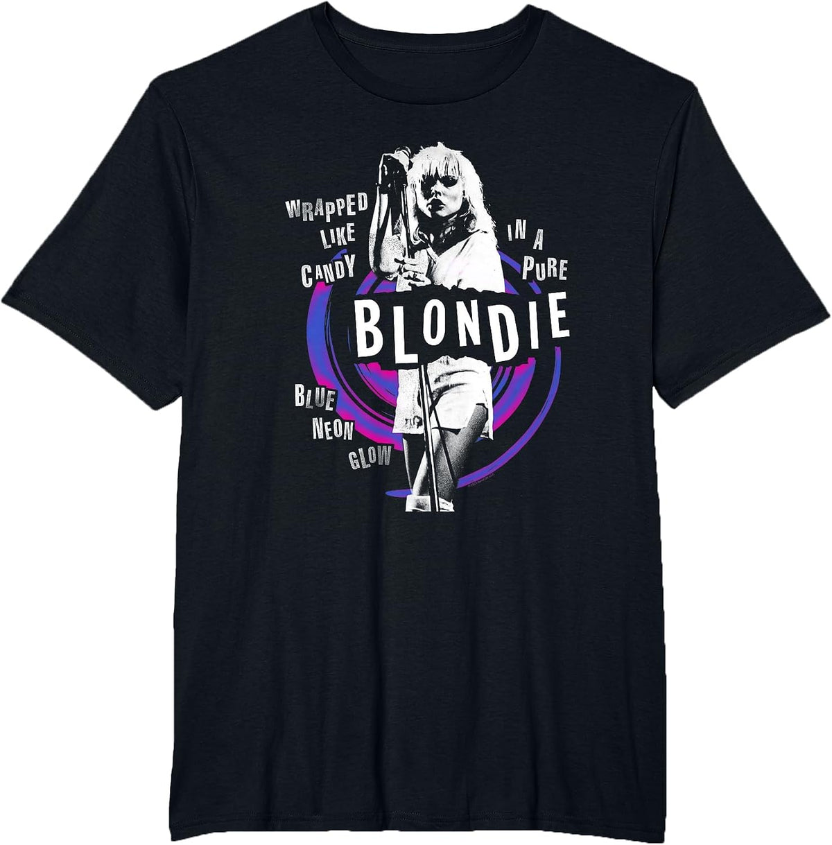 Blondie Punk Wrapped Like Candy Vintage Band T-Shirt - Black