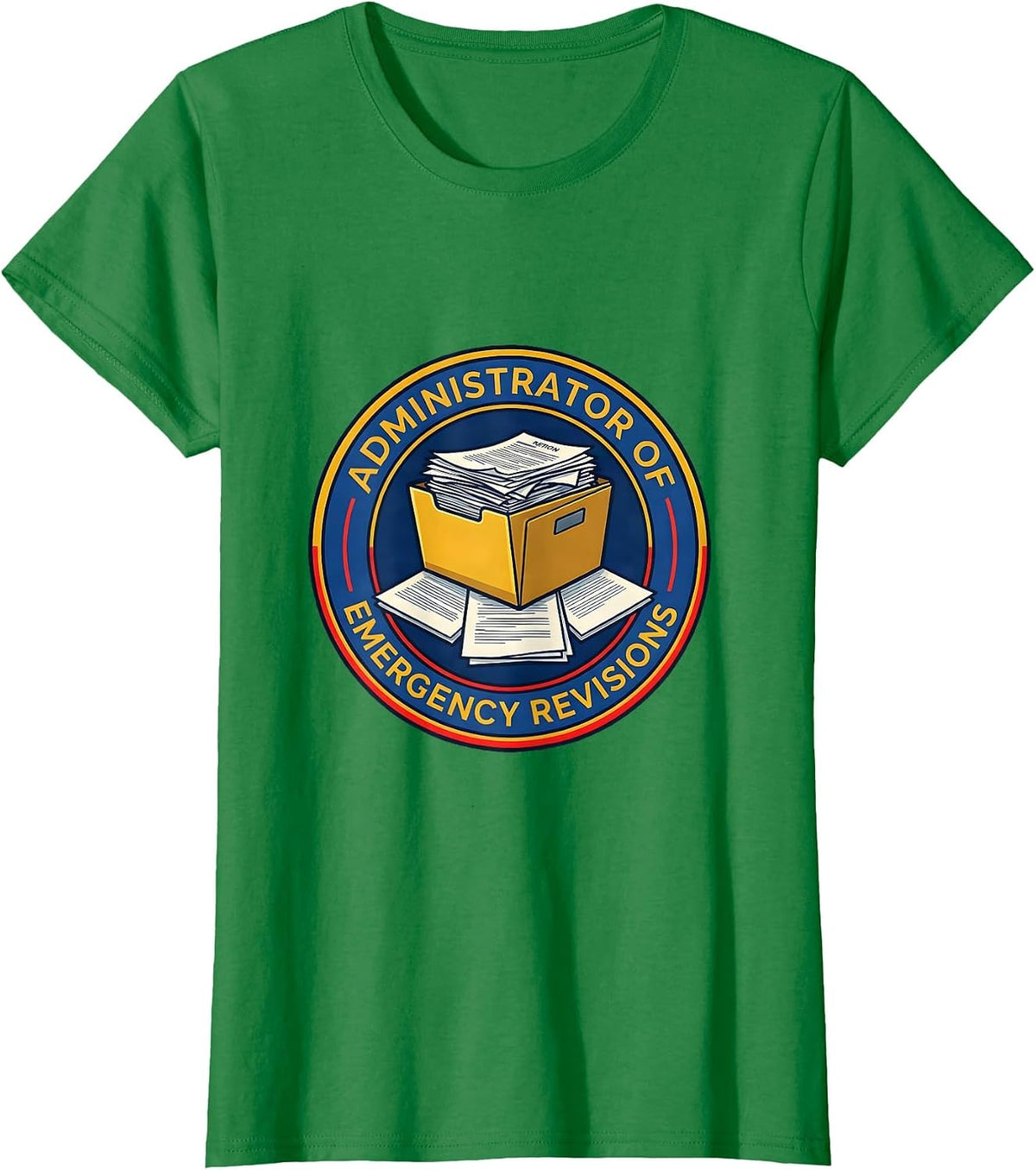 Women's Administrator of Emergency Revisions Colorful Chaos T-Shirt - Kelly Green