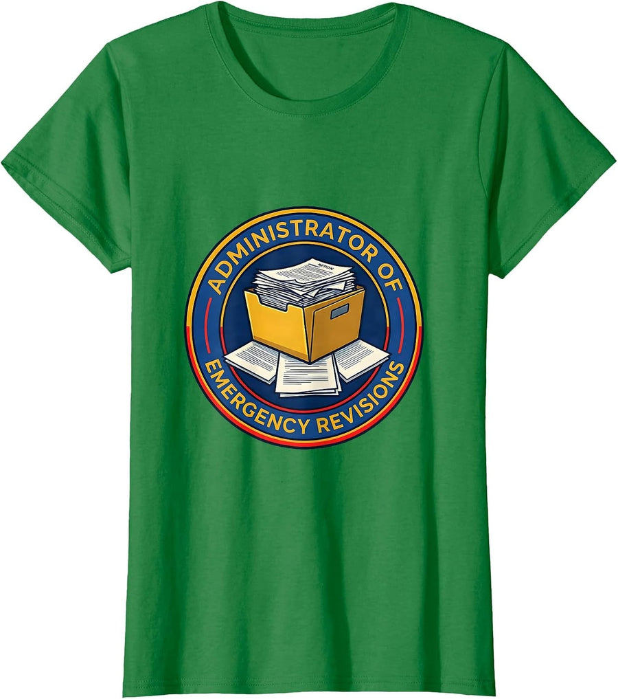 Women's Administrator of Emergency Revisions Colorful Chaos T-Shirt - Kelly Green