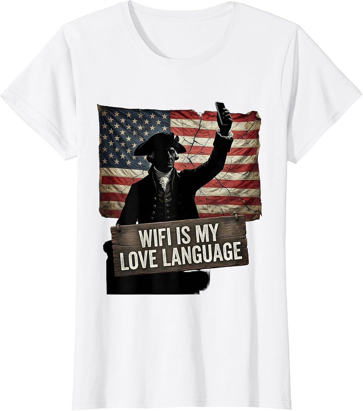 Women's WiFi Is My Love Language Funny Tech Design T-Shirt - White