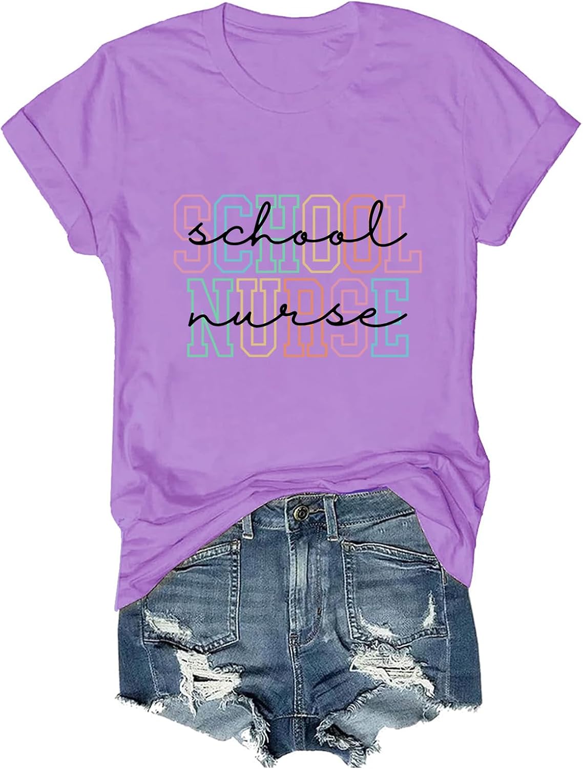 School Nurse Shirt Nurse Life T-Shirt - Purple