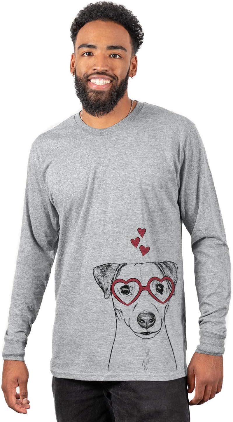Valentine Ally the Jack Russell Terrier Dog Triblend T-Shirt - Unisex Unisex Long Sleeve