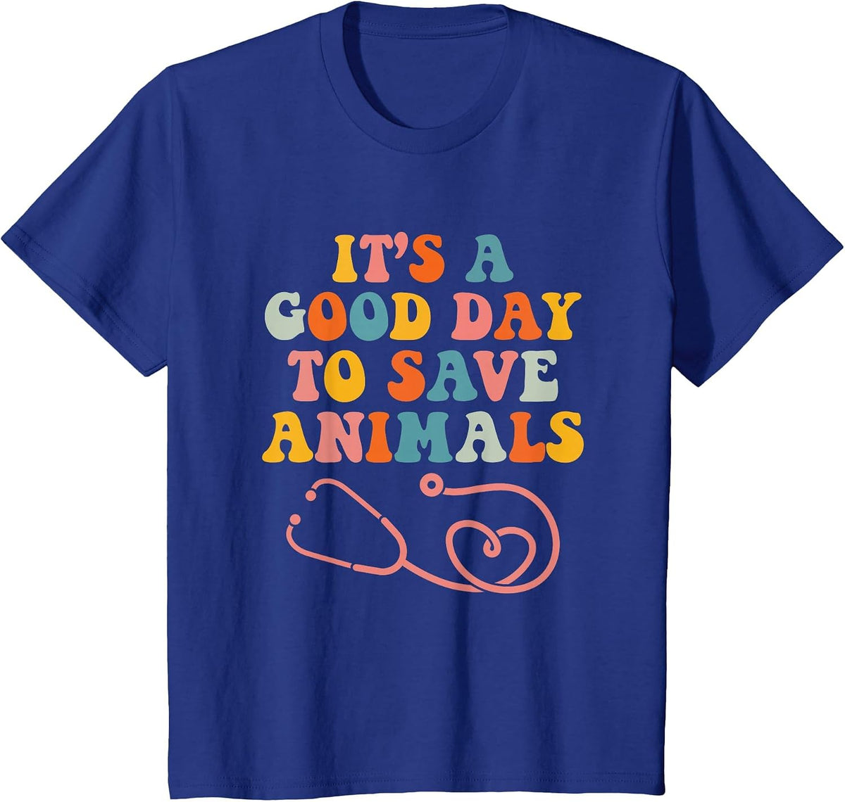 Vet Tech Save Animals Veterinarian Veterinary Assistant T-Shirt - Royal Blue