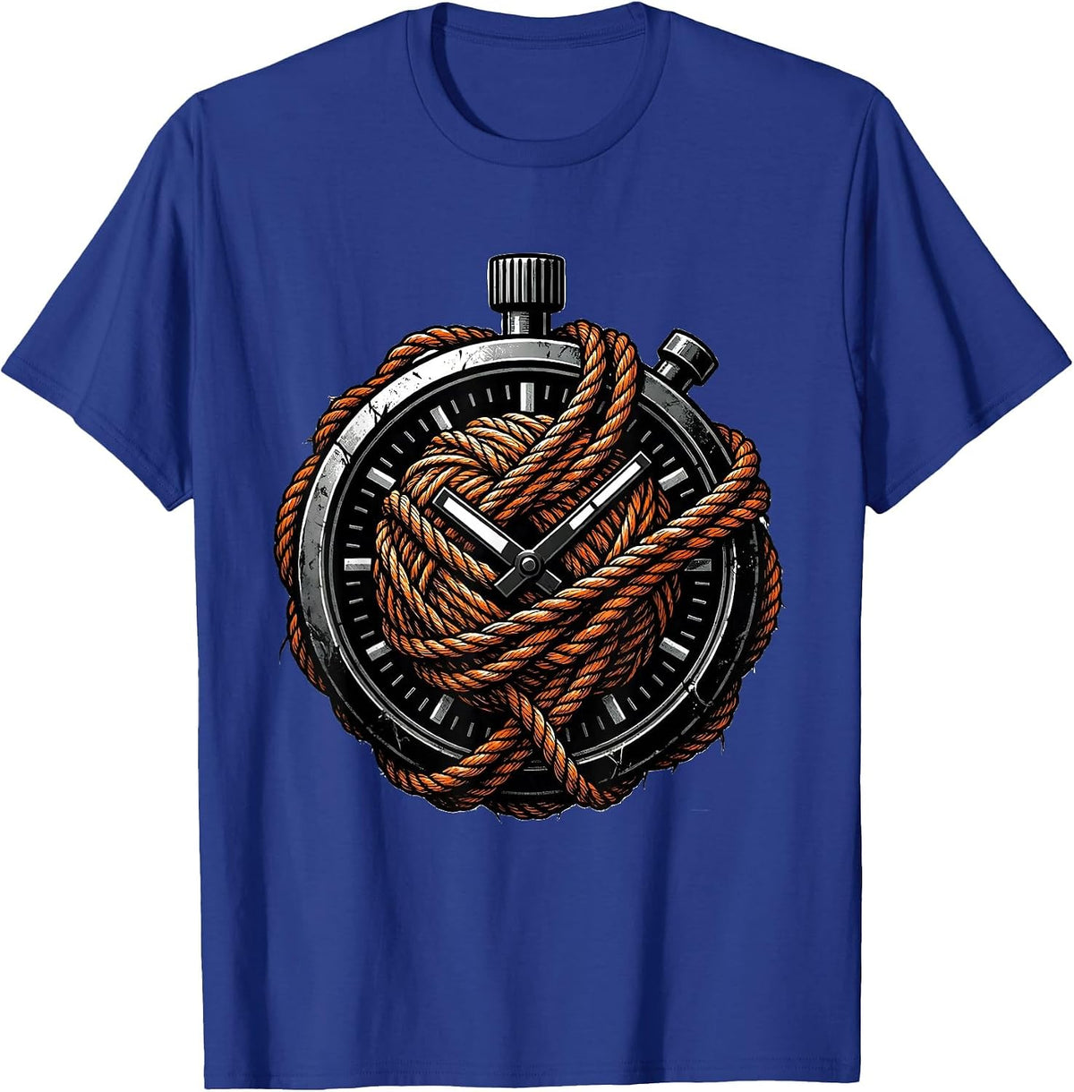 Men's Chaos Coordinator Stopwatch Tangled in Yarn T-Shirt - Royal Blue