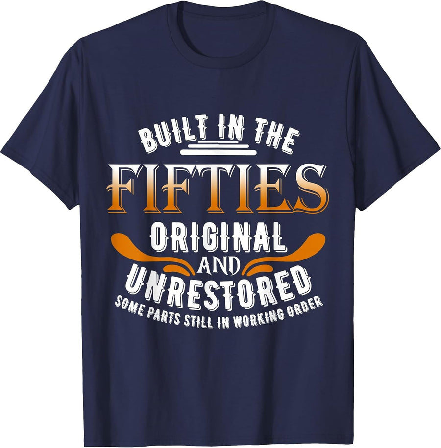 Built in The Fifties Original Unrestored Some Parts Still in T-Shirt - Navy Blue