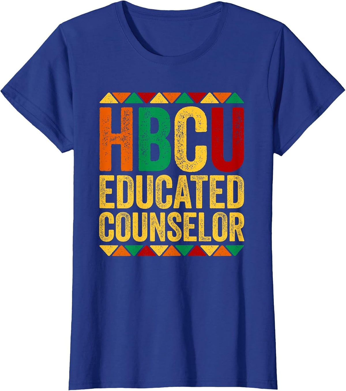 HBCU Educated Counselor Shirt Historical Black History Month T-Shirt - Royal Blue