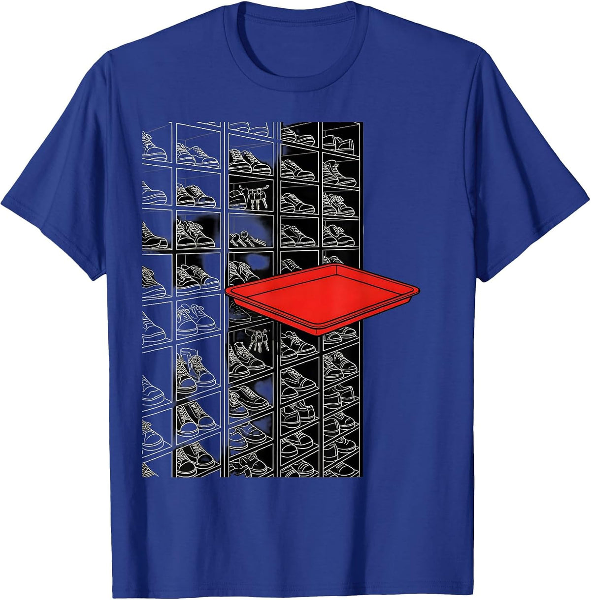 Men's Entryway Cubby Tower Chaos Coordinator Novelty Humor T-Shirt - Royal Blue