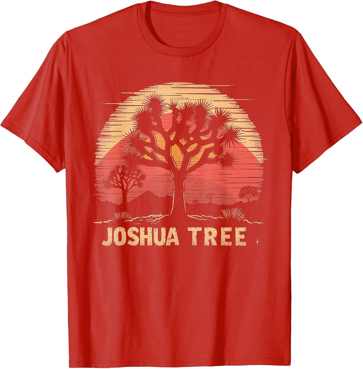 Joshua Tree - US National Park Vintage T-Shirt - Red