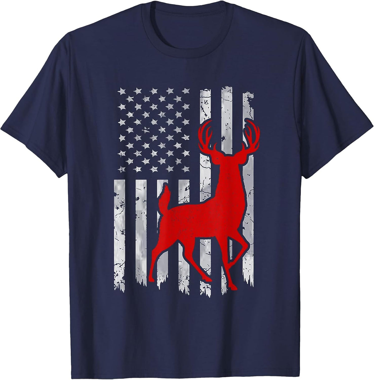 Deer Crossbow Hunter Whitetail Hunt Archery Bow Men & Women T-Shirt - Navy Blue