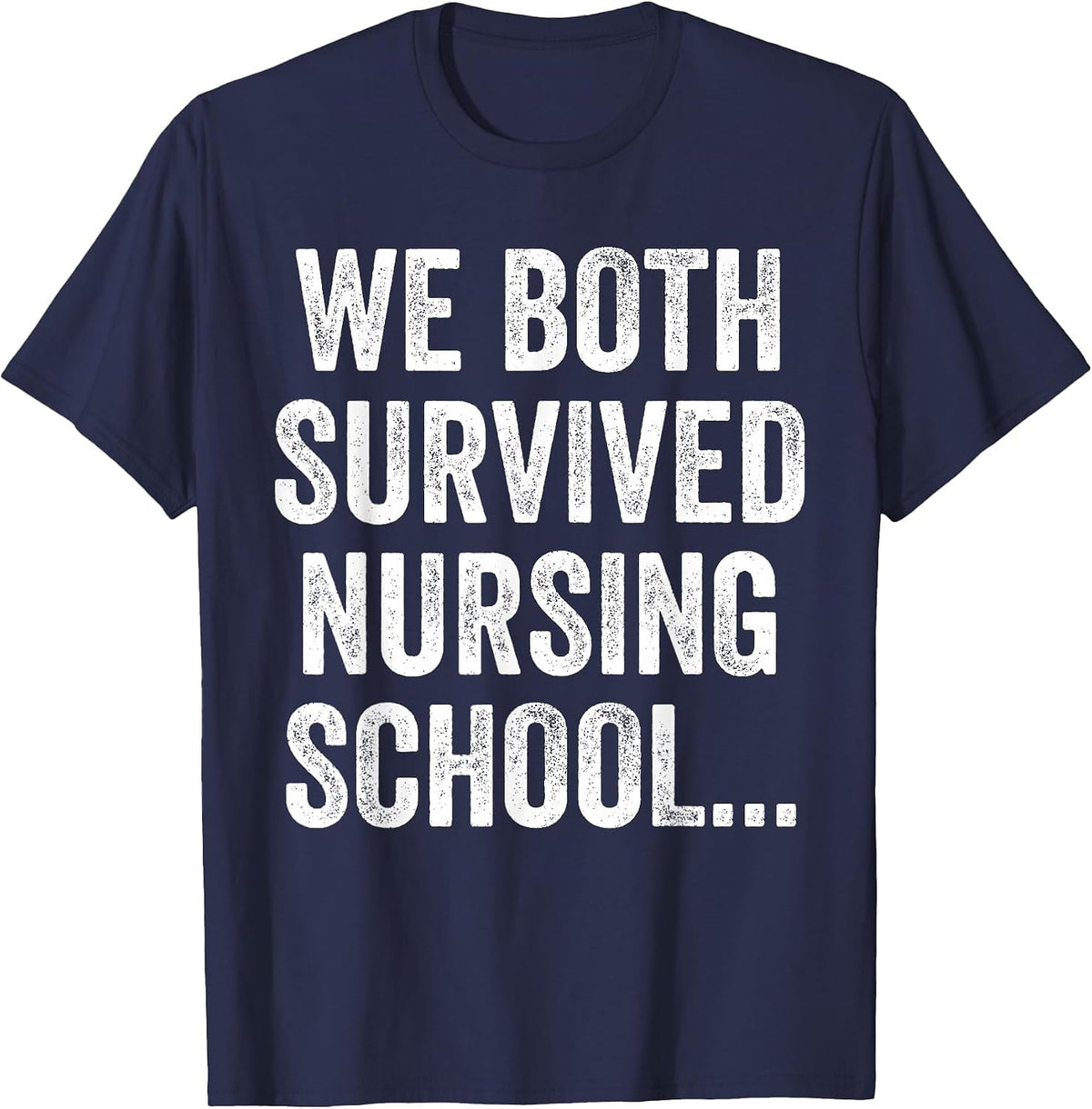 Funny Boyfriend Husband Nursing Student Nurse School Couple T-Shirt - Navy Blue