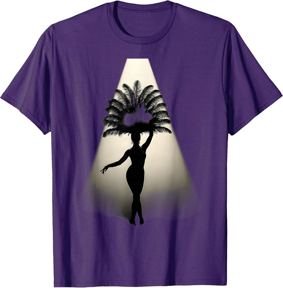Men's Showgirl Solo Spotlight Graphic Design T-Shirt - Purple