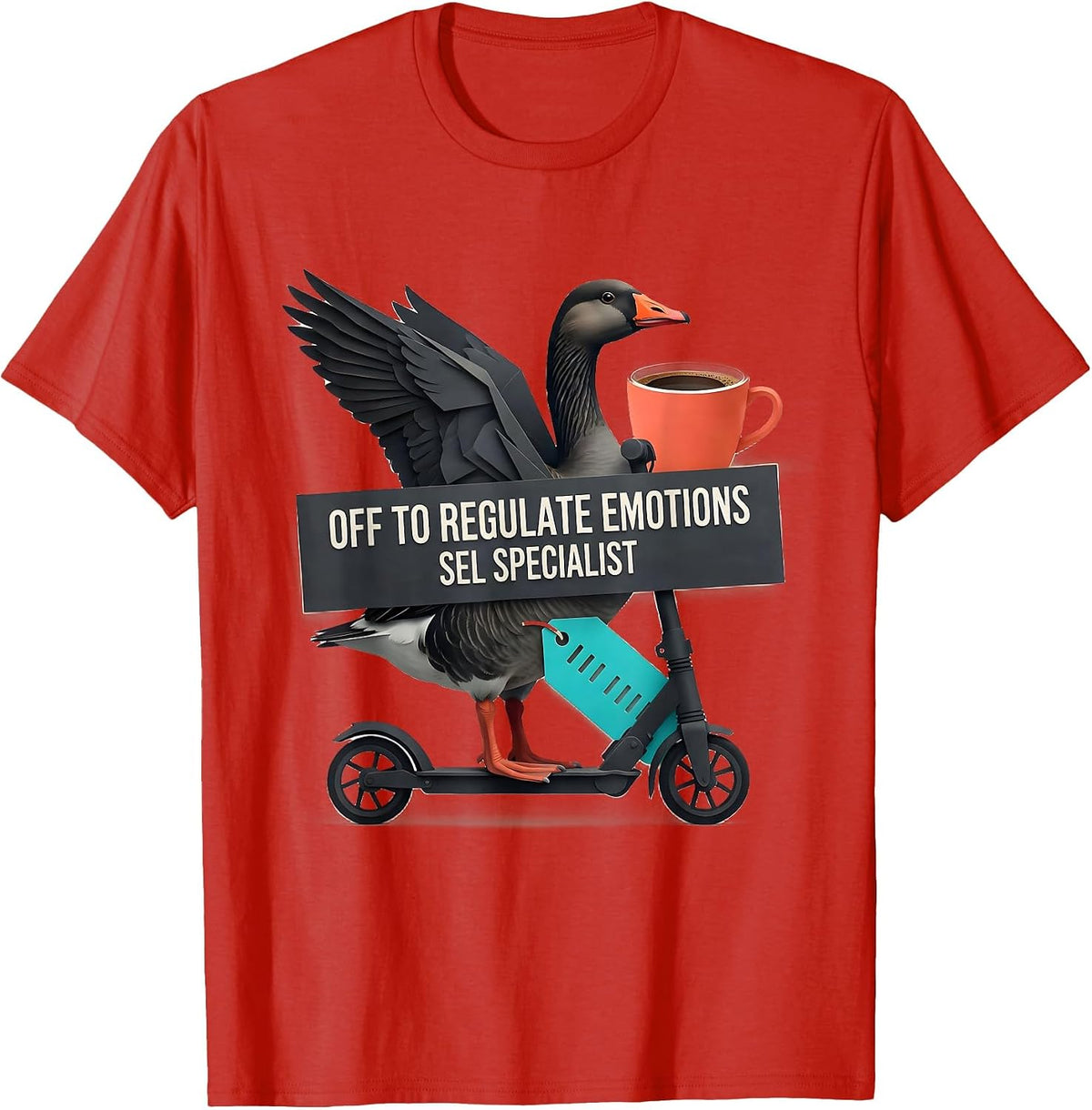 Men's Off to Regulate Emotions — SEL Specialist Funny T-Shirt - Red
