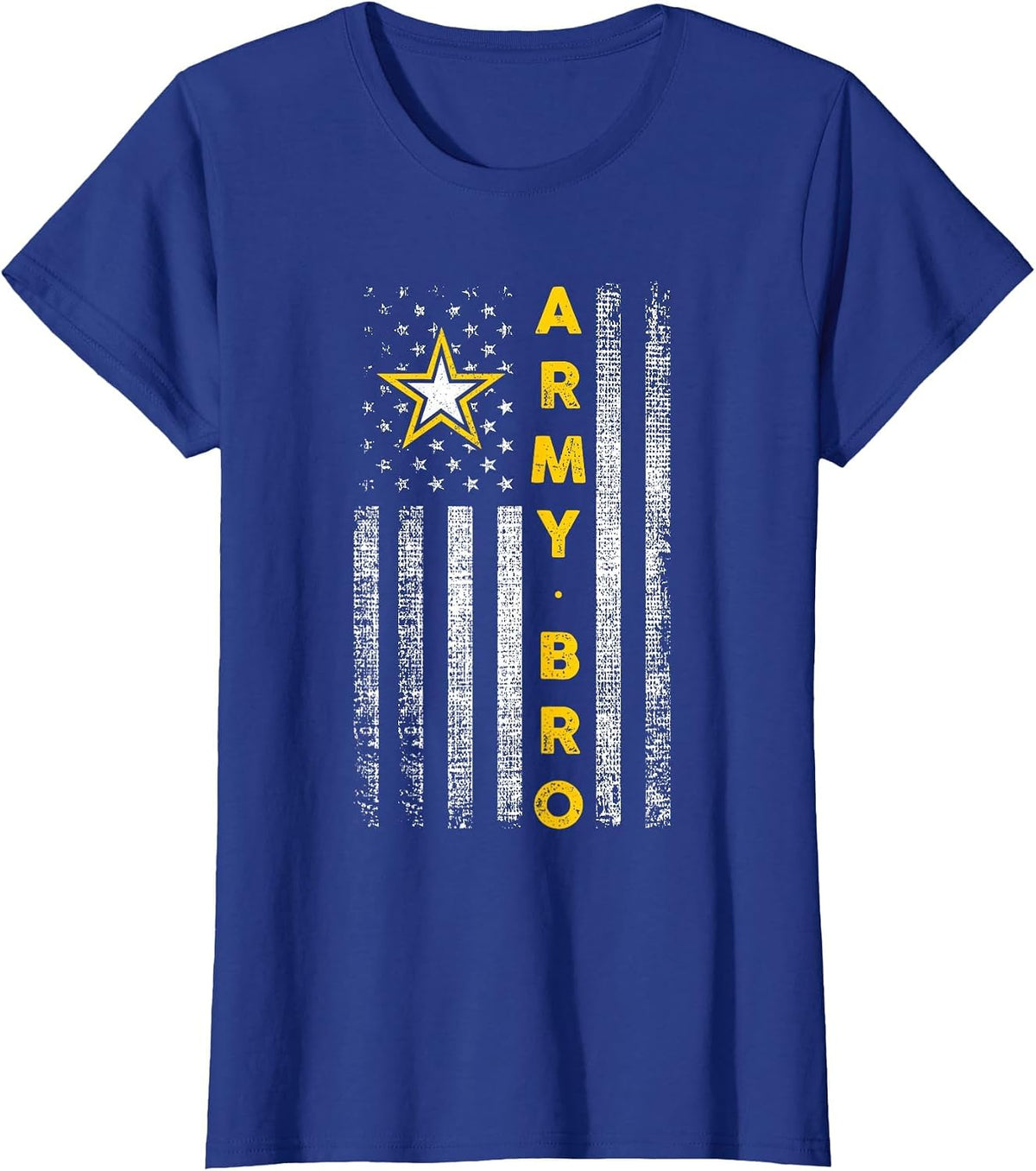 Patriotic Army Brother - United States Flag T-Shirt - Royal Blue