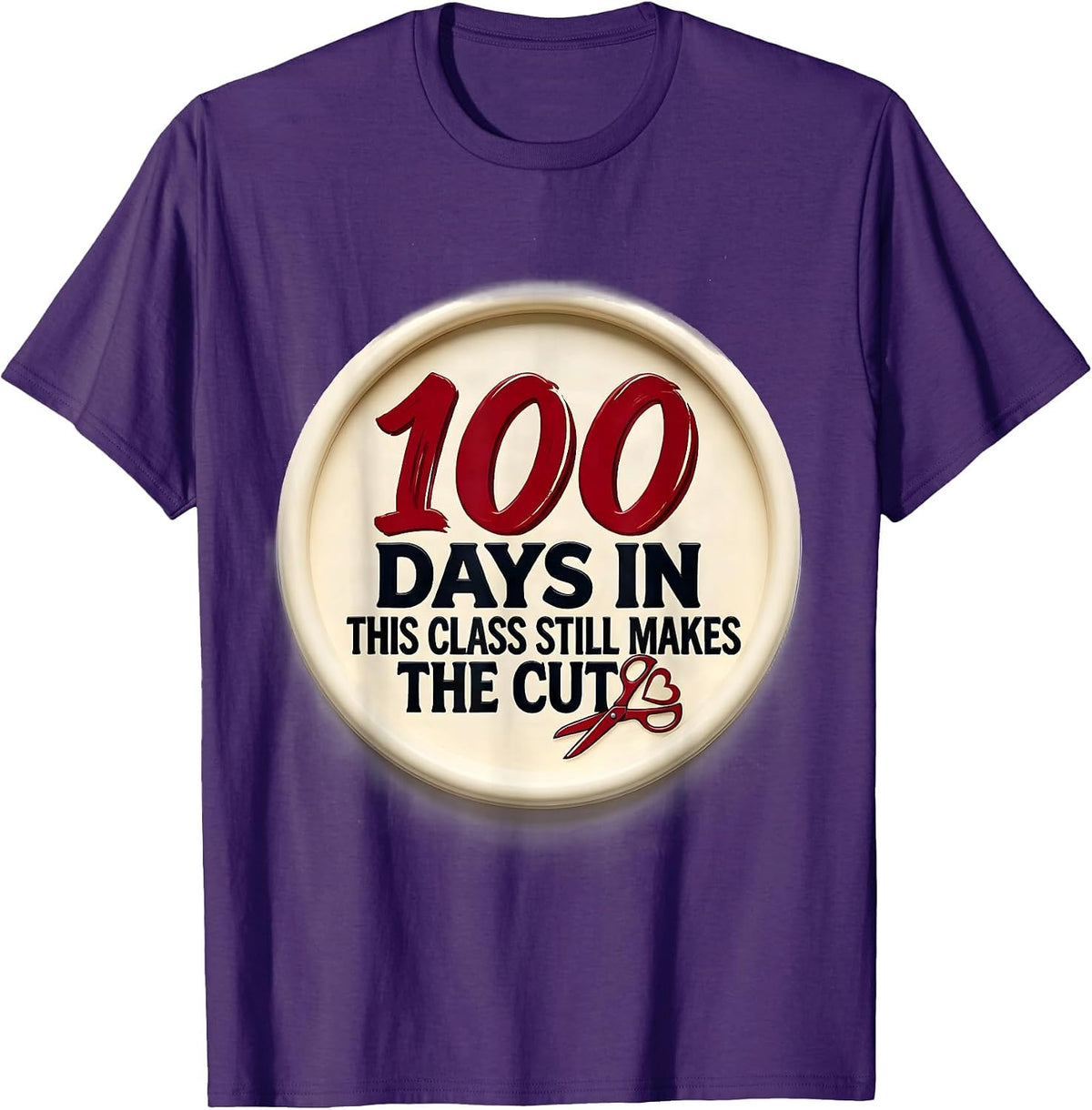 100 Days In, This Class Still Makes The Cut Teacher T-Shirt - Purple