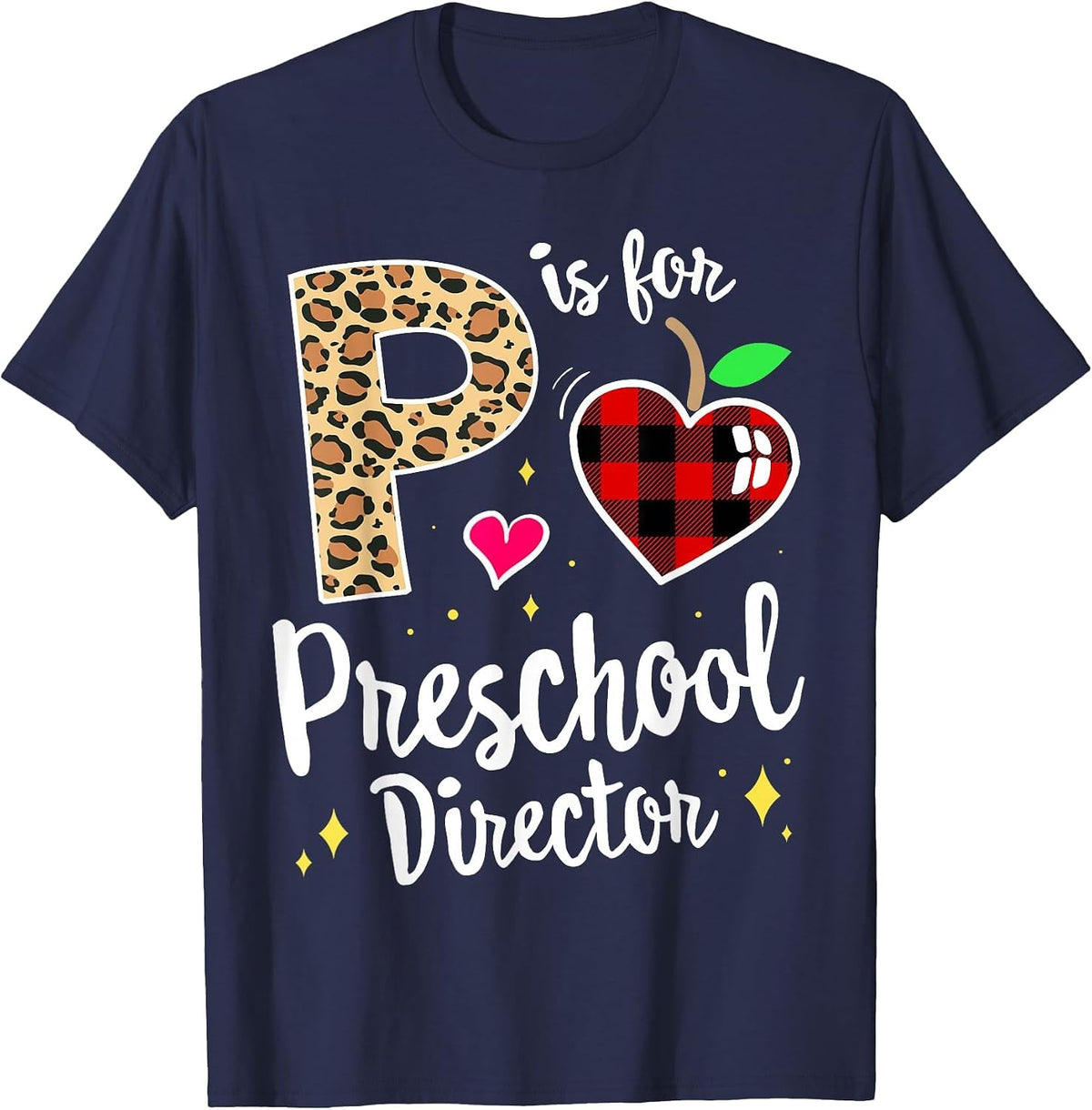 Preschool Director Back to School Daycare Appreciation Thank T-Shirt - Navy Blue