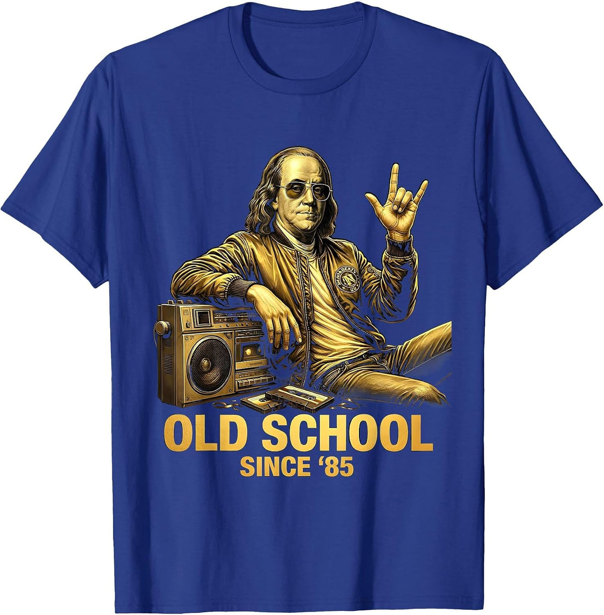 Old School Since Eighty-Five 1985 Vintage Design T-Shirt - Royal Blue