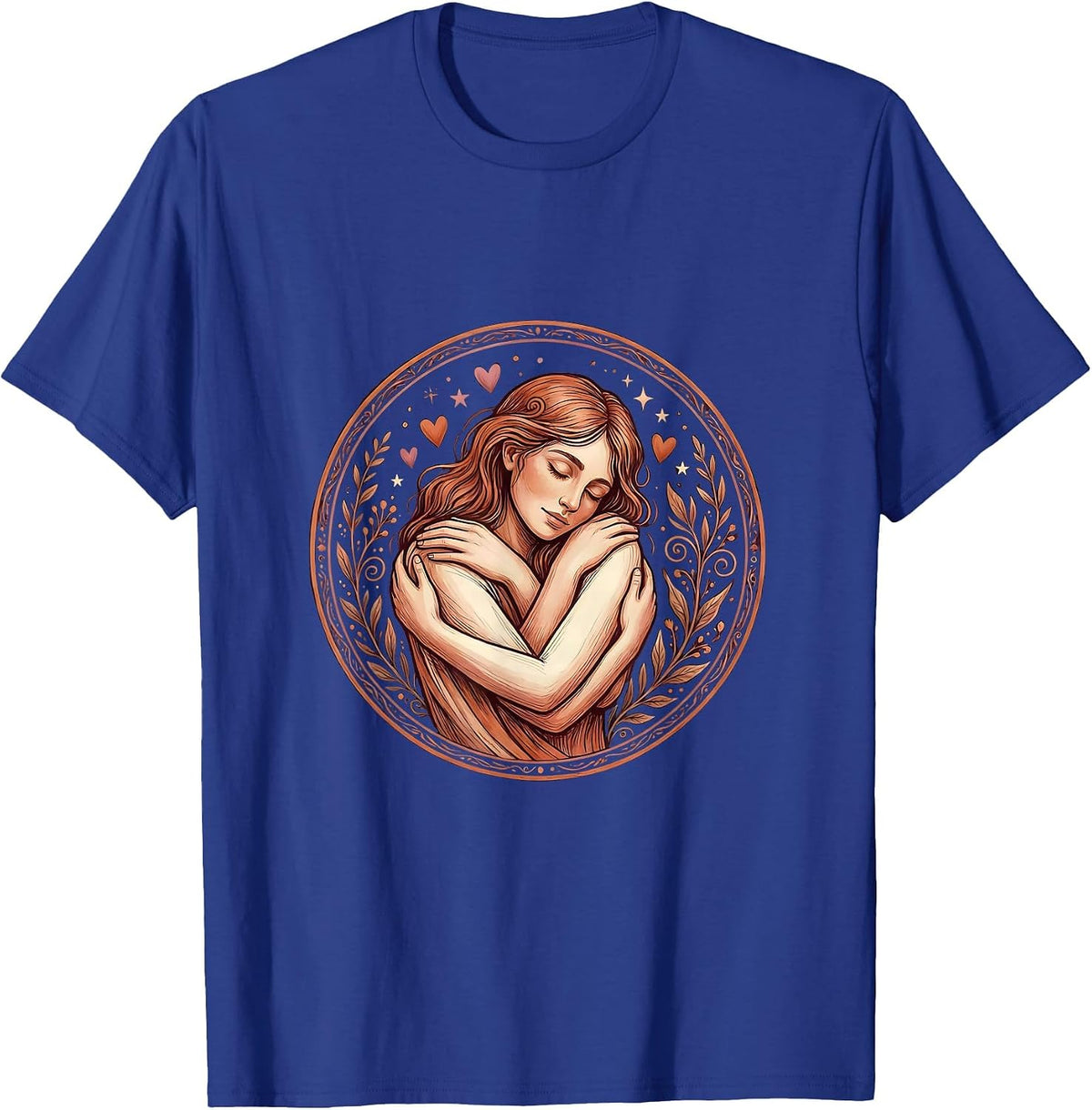 I Love Me Self-Embrace Graphic Design T-Shirt - Royal Blue