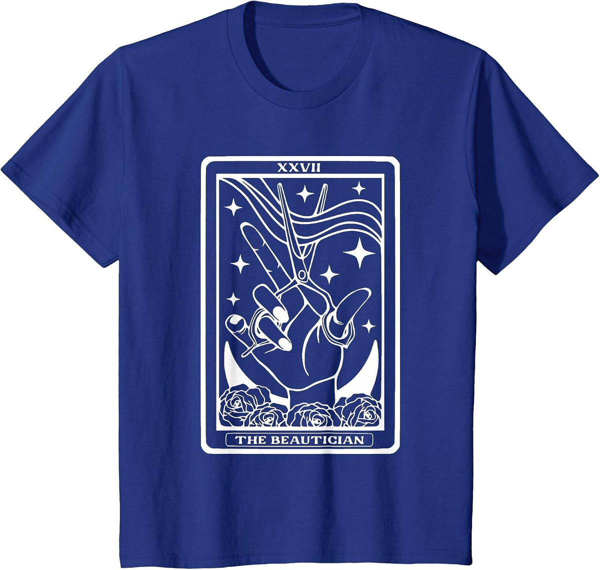 The Beautician Tarot Card Hair Stylist T-Shirt - Royal Blue