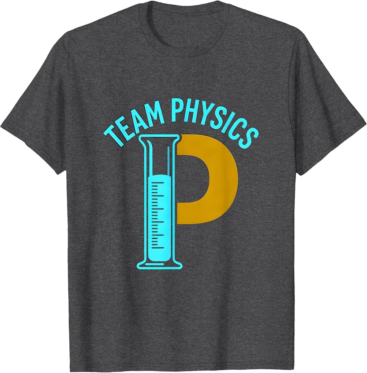 Men's Team Physics STEAM Teacher Science Tech STEM Pride T-Shirt - Dark Heather Grey