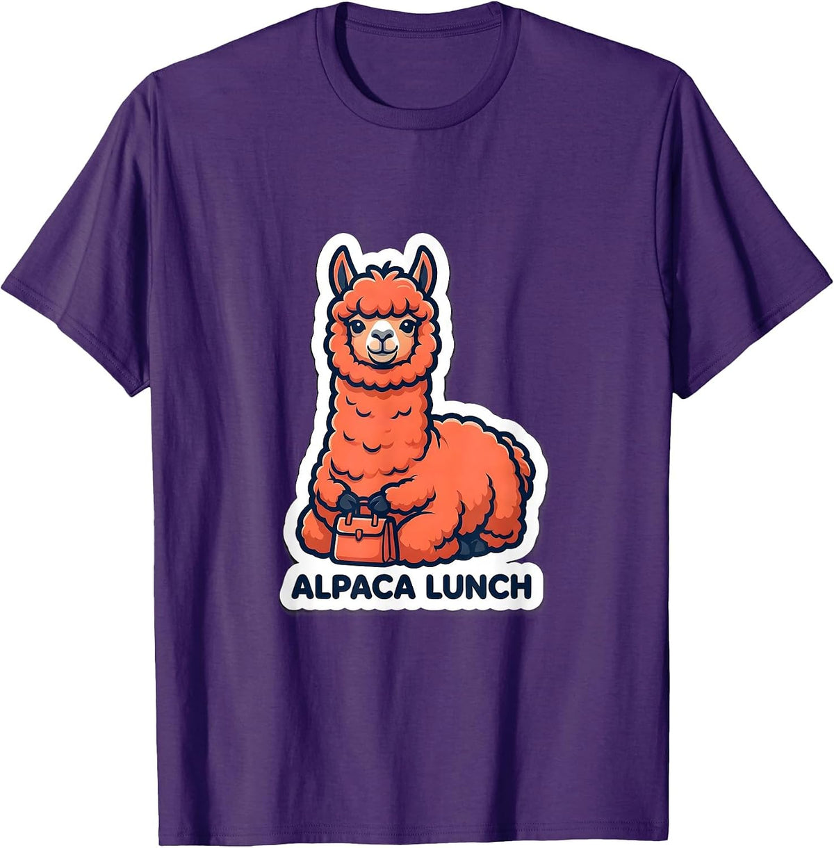 Alpaca Lunch Funny Alpaca Yoga Paramedic Humor T-Shirt - Purple