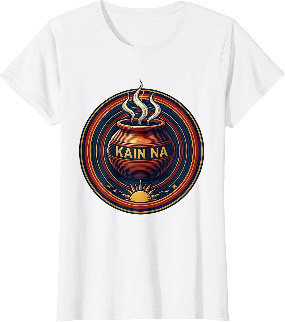 Kain Na Filipino Heritage Pride Pinoy Humor T-Shirt - White