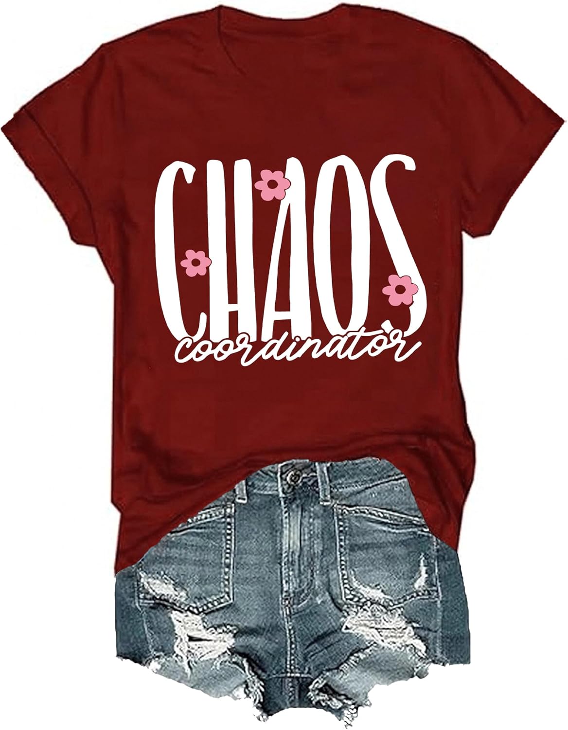 Chaos Coordinator T-Shirt, Chaos Coordinator Shirt for Women Men - Crewneck Wine