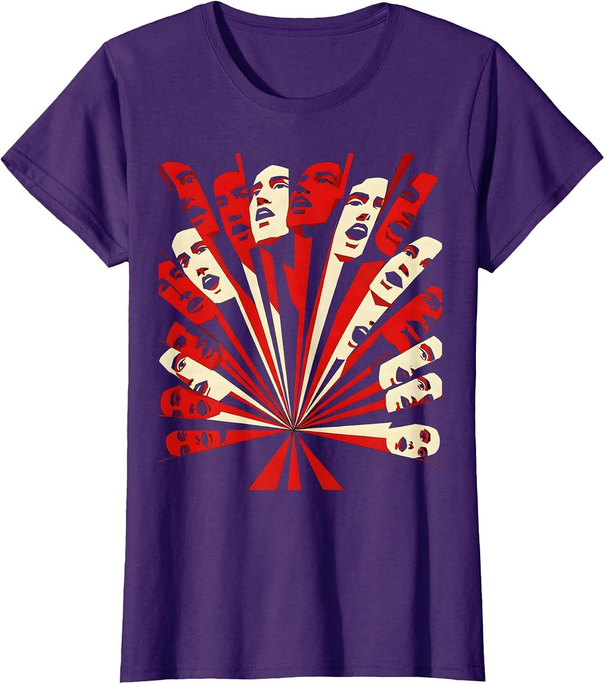 Women's We The People Diverse Choir Unity Graphic T-Shirt - Purple