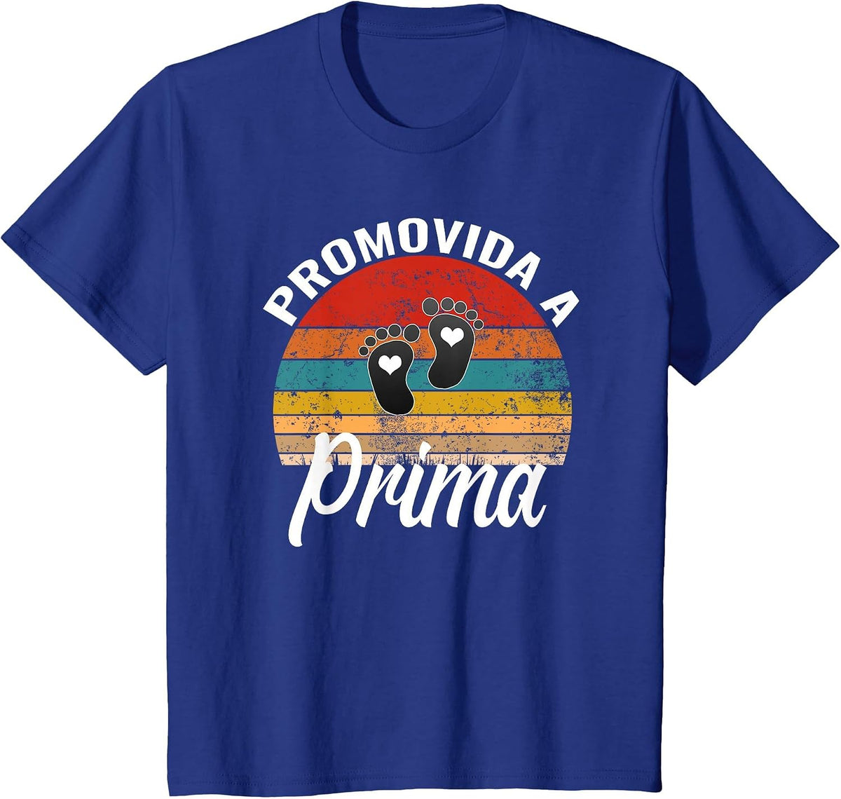 Promovida A Prima Spanish Pregnancy Announcement Cousin Girl T-Shirt - Royal Blue