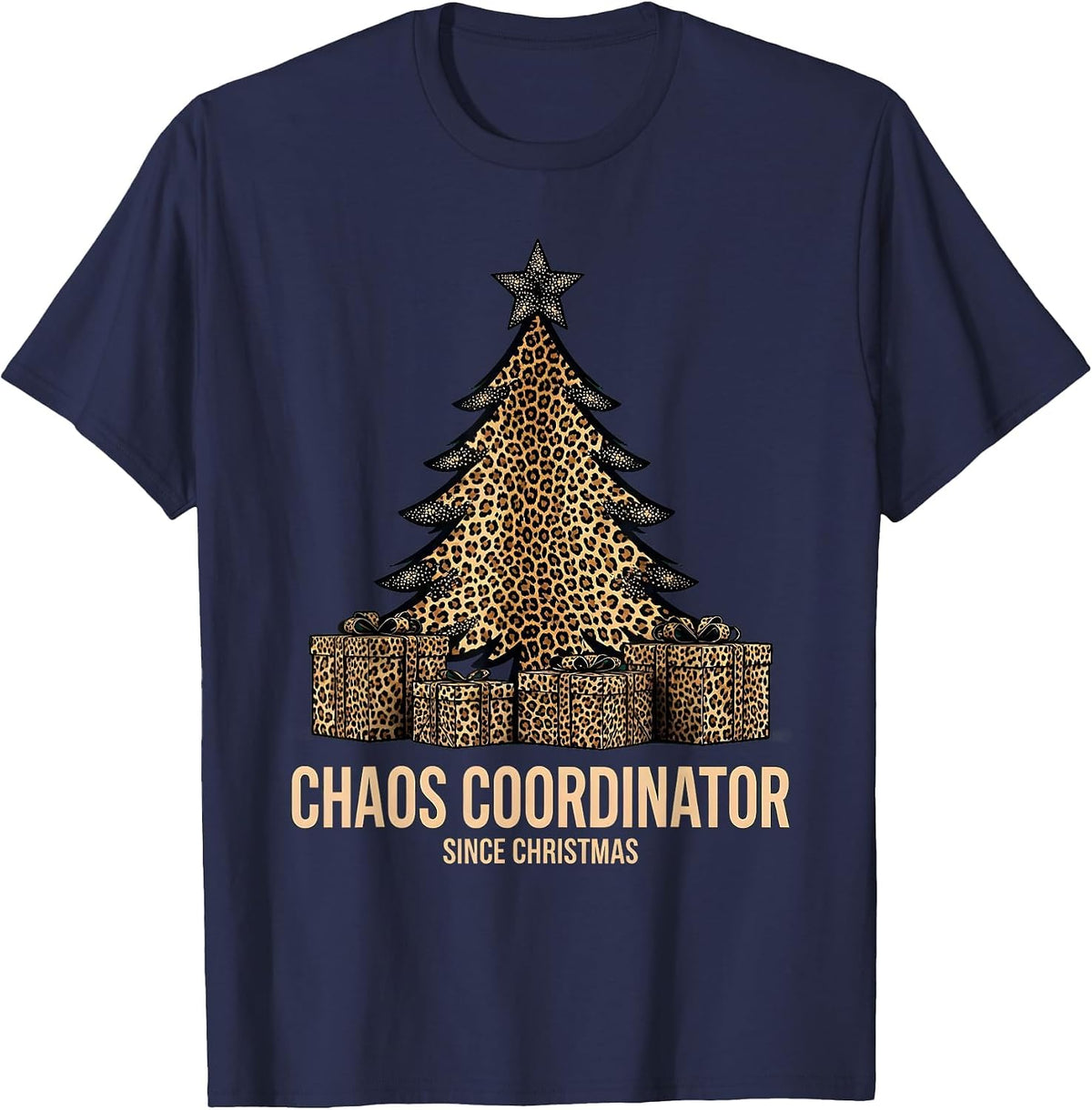 Men's Chaos Coordinator Since Christmas Family Design T-Shirt - Navy Blue
