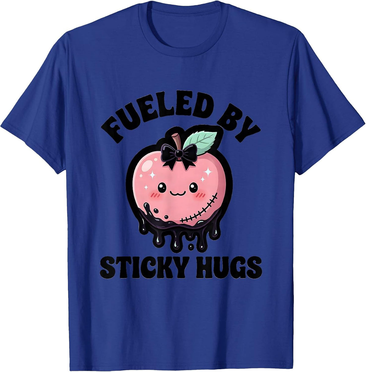Men's Fueled by Sticky Hugs First Grade Teacher T-Shirt - Royal Blue