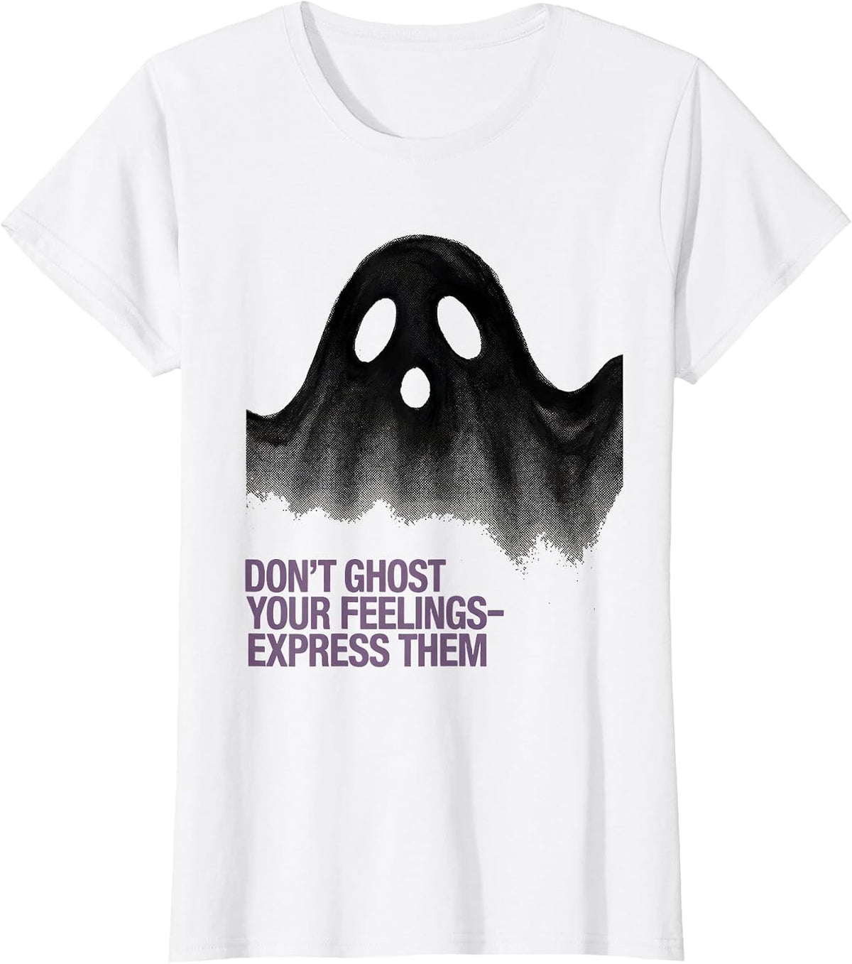 Don't Ghost Your Feelings—Express Them Halloween School T-Shirt - White