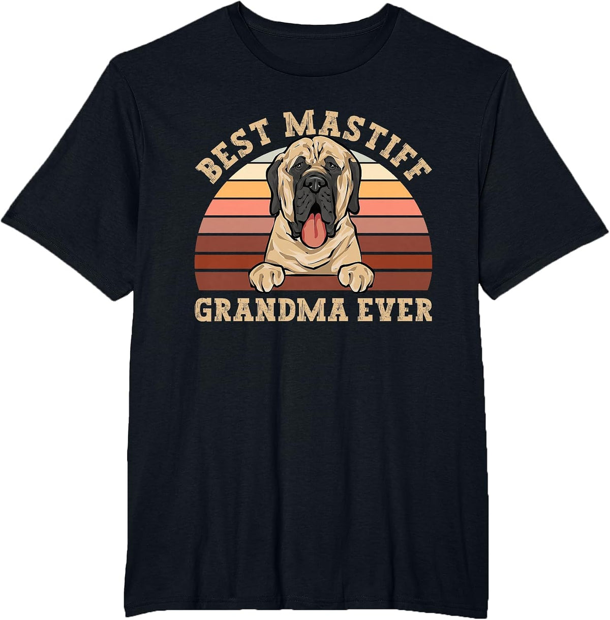 Mastiff Old English Mastiff Dog T-Shirt - Black