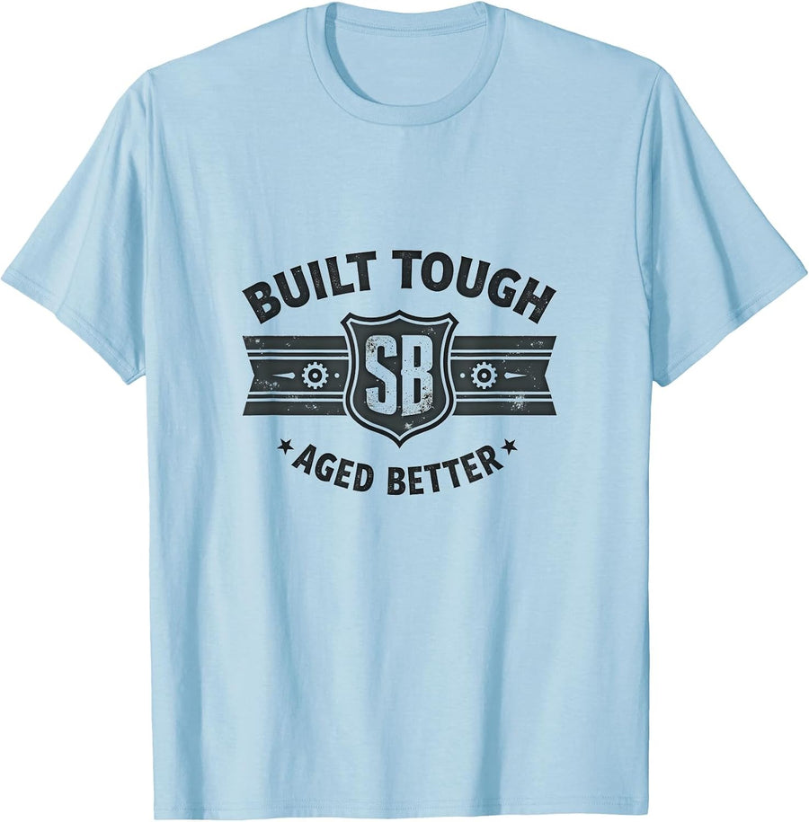 80s Vintage Tshirts Built Tough Aged Better 1985 Mens Design T-Shirt - Baby Blue